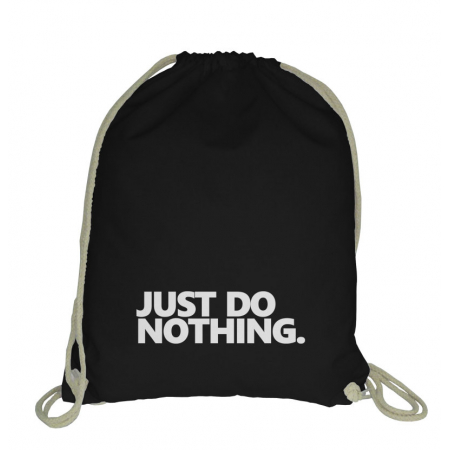Blogerski plecak worek ze sznurkiem Just do nothing